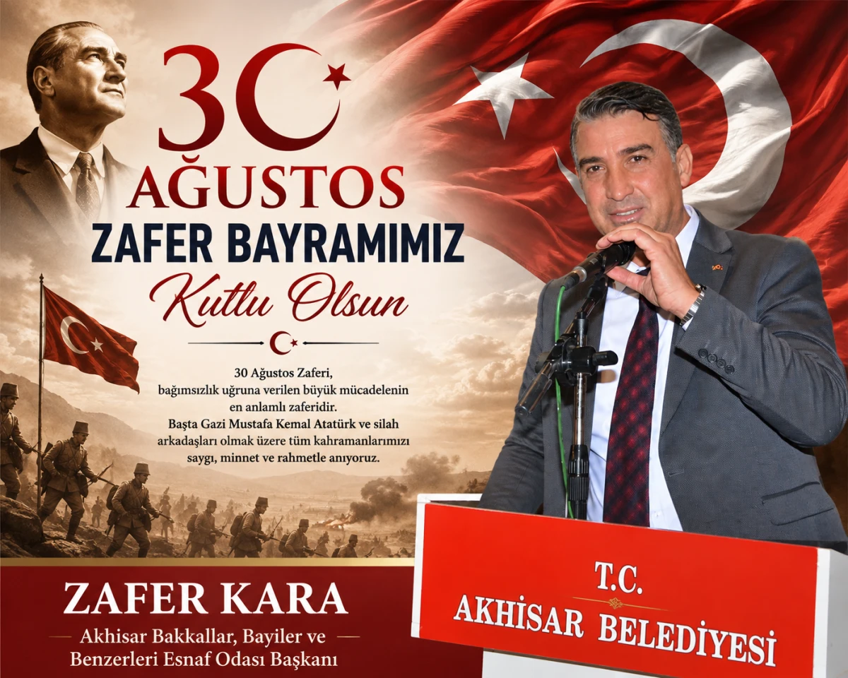 Başkan Zafer Kara&rsquo;dan 30 Ağustos Zafer Bayramı Mesajı