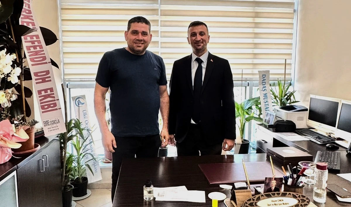 Gazeteci Kenan Y&uuml;ceel&rsquo;den Haşim &Ccedil;imen&rsquo;e Hayırlı Olsun Ziyareti
