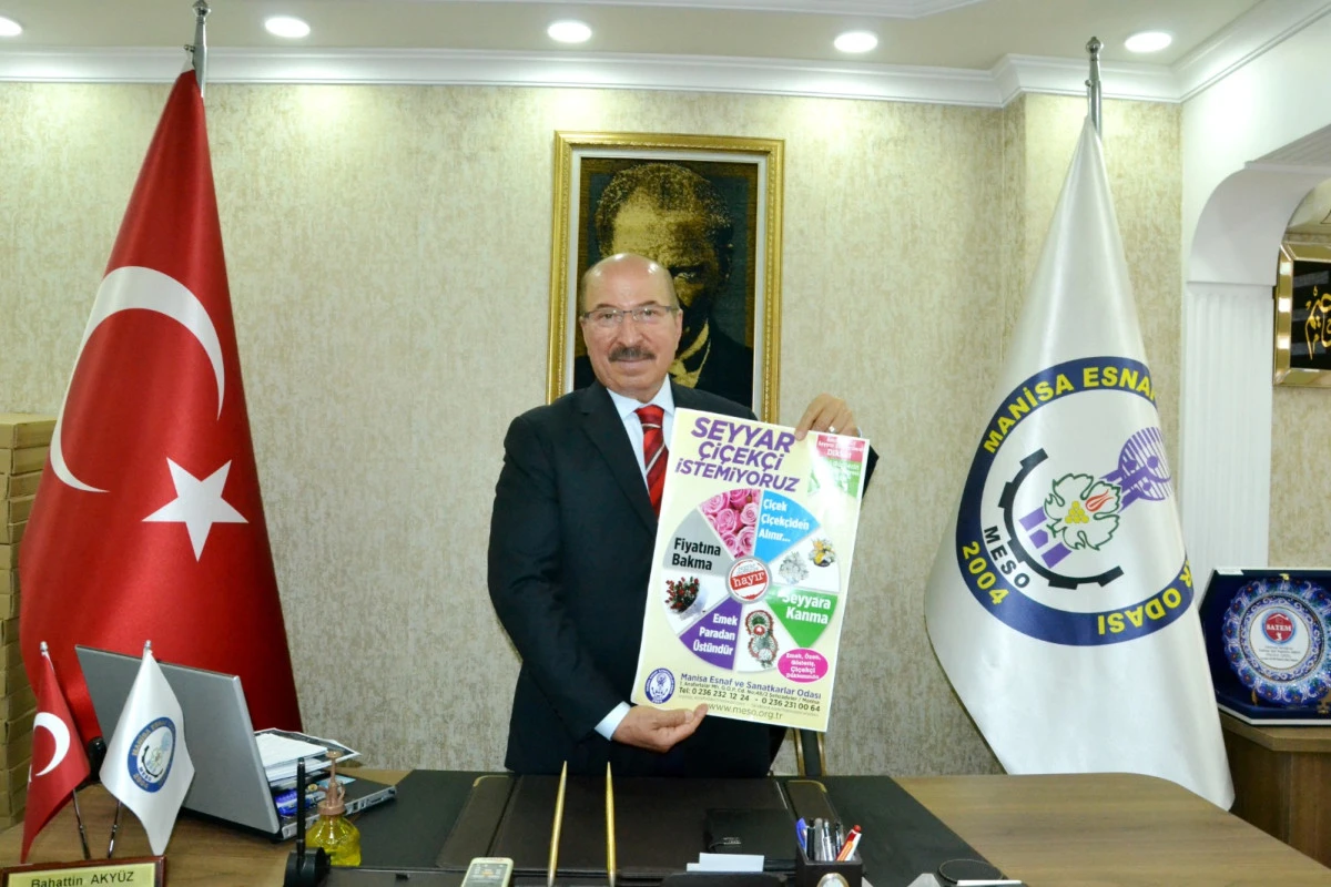 Manisa Esnaf ve Sanatkarlar Odası Başkanı Bahattin Aky&uuml;z&rsquo;den Korsan &Ccedil;i&ccedil;ek&ccedil;i Uyarısı