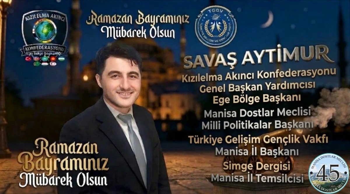 Savaş Aytimur&rsquo;dan Ramazan Bayramı Mesajı
